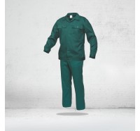 Salopeta de lucru ( set pantalon CU PIEPTAR + jacheta ) COMANDA SPECIALA - VERDE